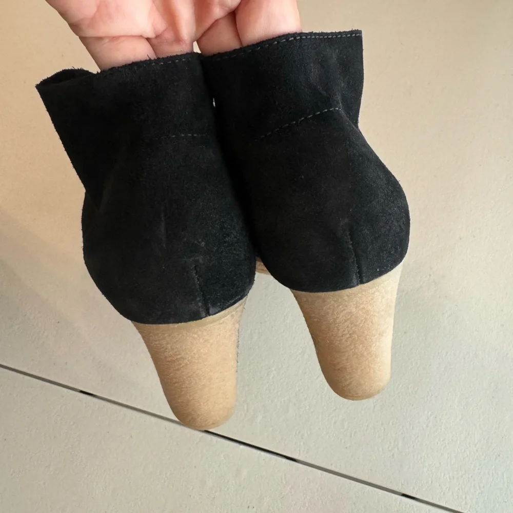 J.Crew MacAlister Black Suede Lace Up Heeled Booties Shoes